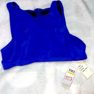 NWT blue bathing suit top